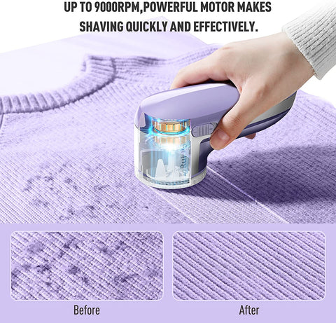 Electric Lint Remover – Portable Fabric Shaver for Clothes, Sweaters, Wool & Upholstery