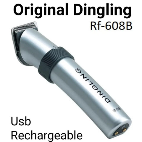 Dingling RF-608B Rechargeable Hair & Beard Trimmer – Professional Grooming Machine with Charging Base