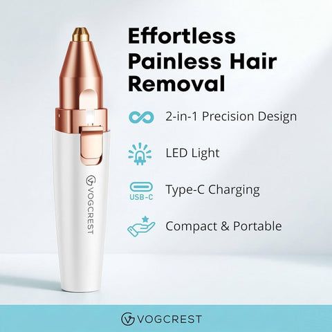 Eyebrow Trimmer White Color Flawless Rechargeble
