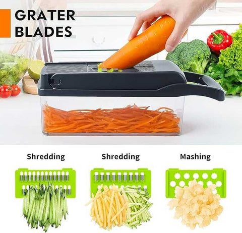 16-in-1 Vegetable Cutter – Multifunctional Chopper, Mandoline Slicer & Food Dicer