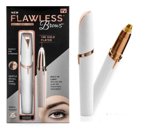 Eyebrow Trimmer White Color Flawless Rechargeble