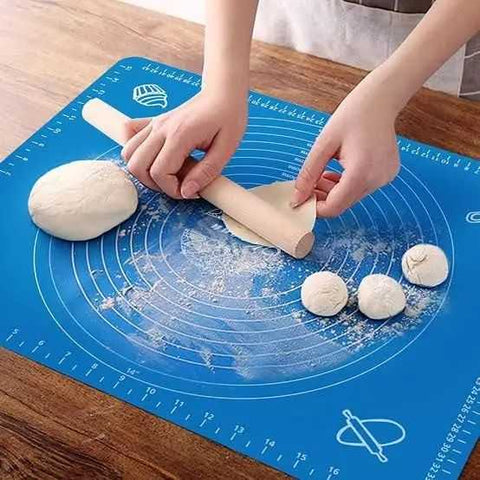 Silicone Baking Roti Mat with Measurements – Non-Stick Dough Rolling Pad