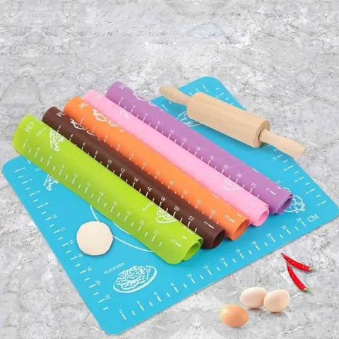 Silicone Baking Roti Mat with Measurements – Non-Stick Dough Rolling Pad