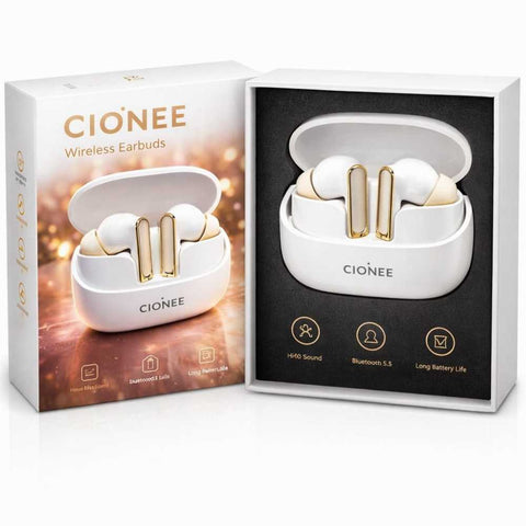 GIONEE True Wireless Earbuds – Bluetooth 5.3 ENC Hi-Fi Stereo Earbuds with USB-C Charging