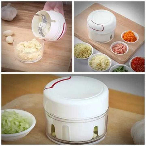 Mini Speedy Garlic & Vegetable Chopper – Manual Hand-Pull Food Processor