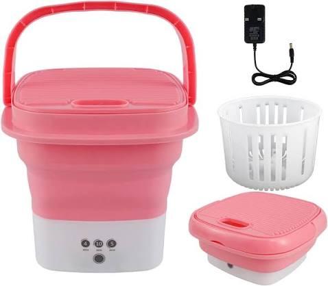 Portable Mini Folding Washing Machine – Compact Collapsible Laundry Machine for Clothes