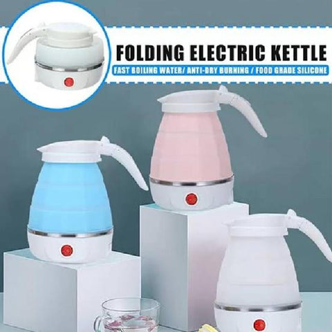 Foldable Electric Kettle 1L – Portable Silicone Travel Tea & Coffee Kettle
