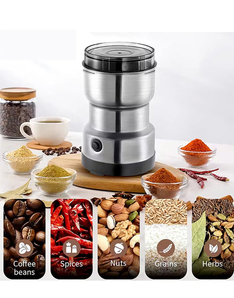 RAF Mini Electric Coffee & Spice Masala Grinder – Stainless Steel 220V