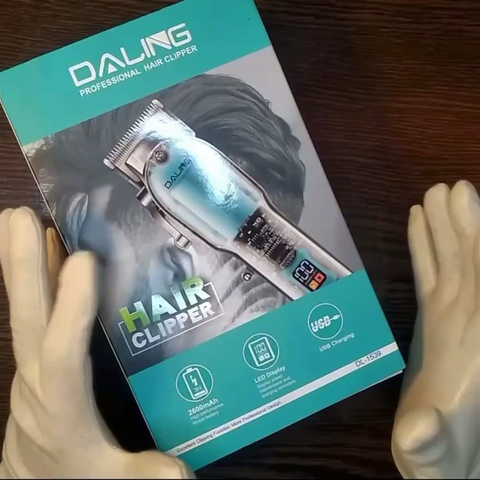 Daling Transparent Hair Trimmer – Cordless Rechargeable Barber Hair Cutting Machine