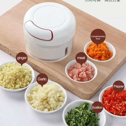 Mini Speedy Garlic & Vegetable Chopper – Manual Hand-Pull Food Processor